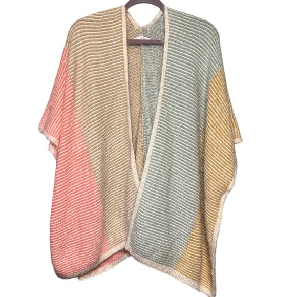 House of Harlow 1960 Rainbow Mohair Cardigan Wrap - Picture 1 of 5